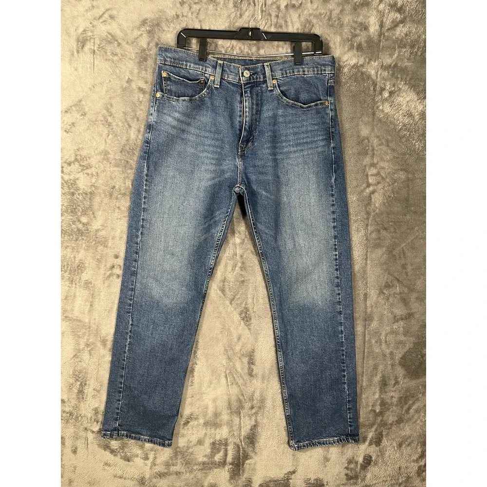 Levis 511 Slim Fit Mens Jeans 34x32 Medium Wash Blue Denim Stretch Pants